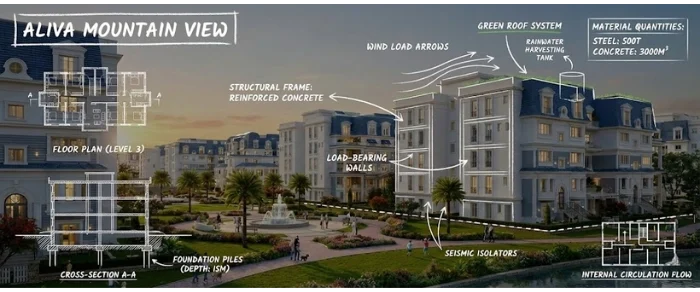 Aliva Mountain View Compound | The Lighthouse City in New Cairo