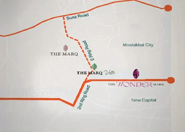 Location of The Wonder Marq Compound