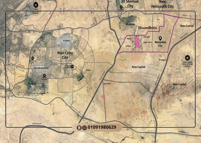 Location of Bloomfields