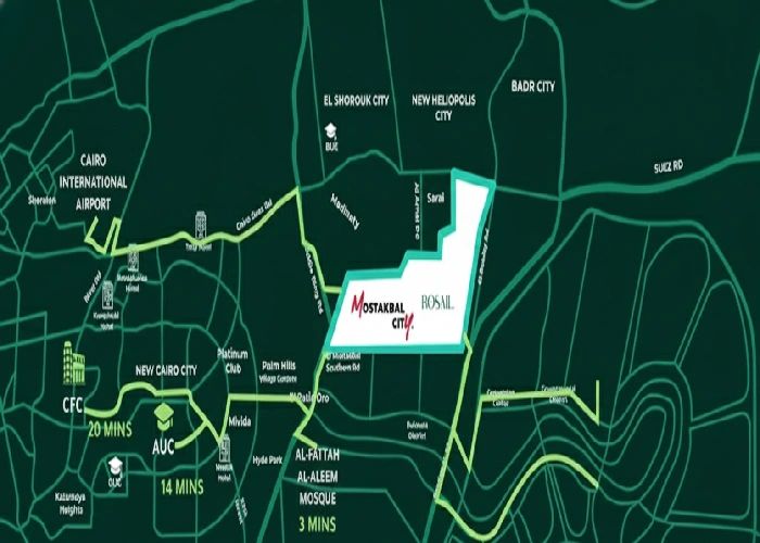Location of Rosail Compound
