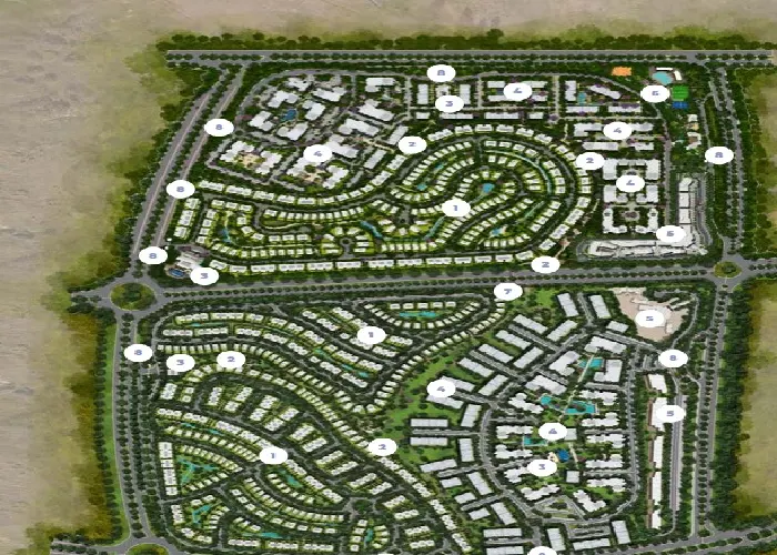Master Plan of IL Bosco City Mostakbal City